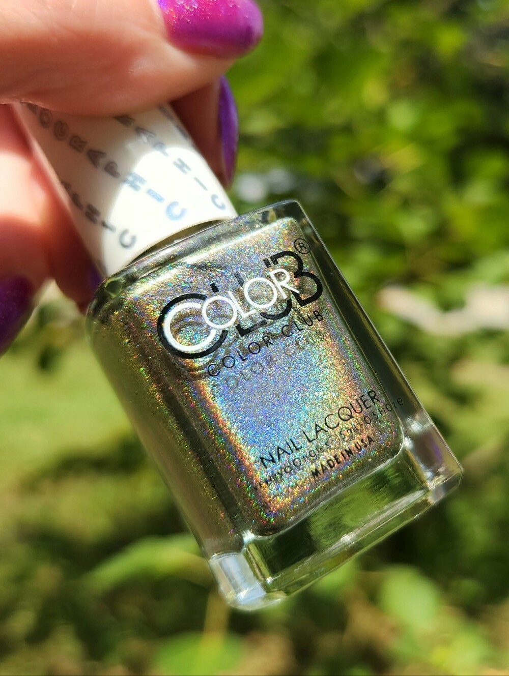 Color Club 🌈 Diamond In The Rough ✨️ Linear Holographic Olive Polish